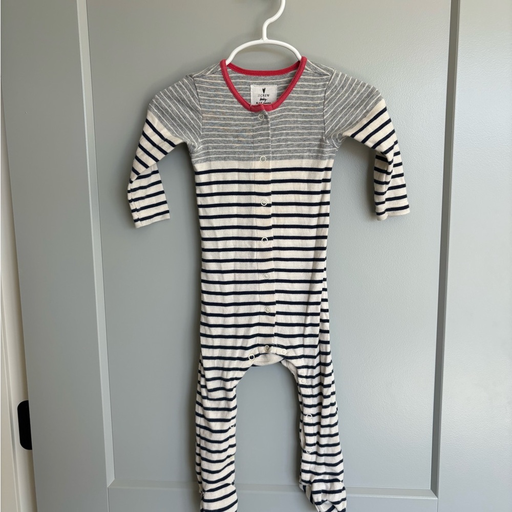 Jcrew baby pajama footies 6-12 months girl